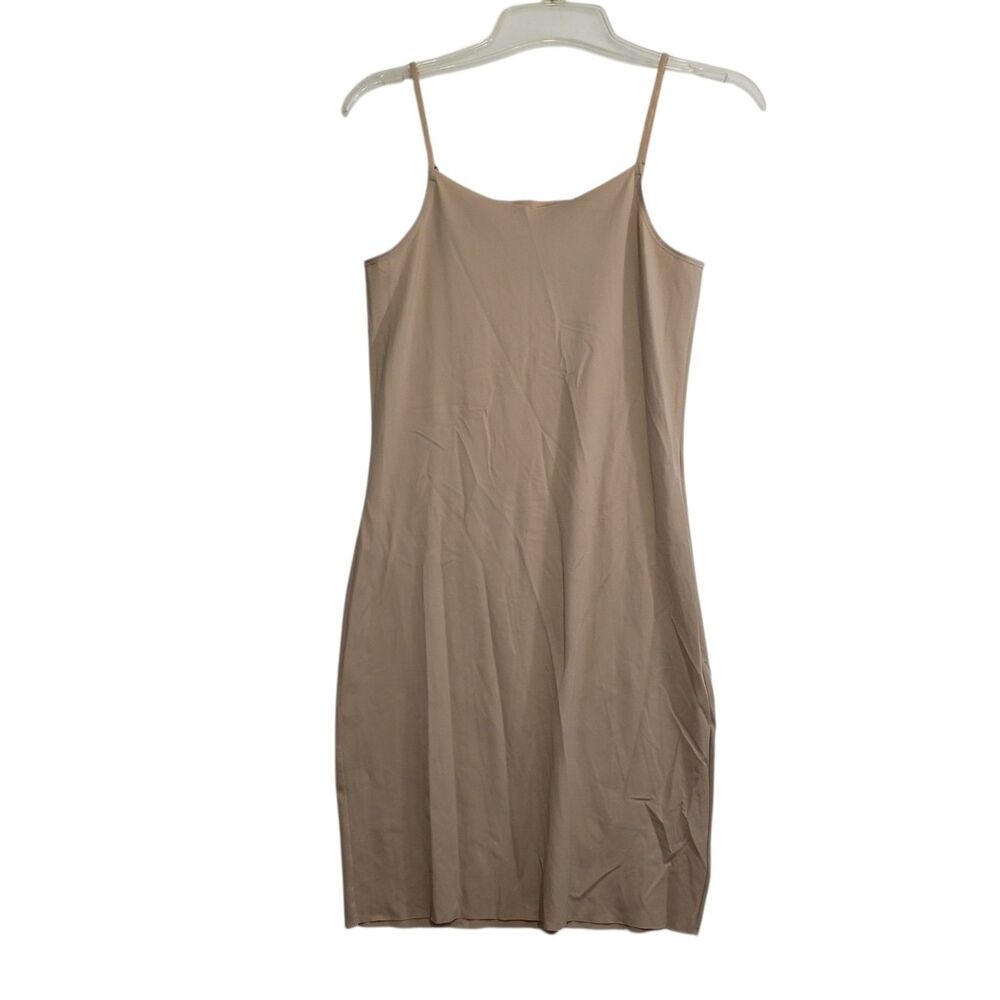 Vanity Fair Women's beige slip, spaghetti straps, above knee length, size XL